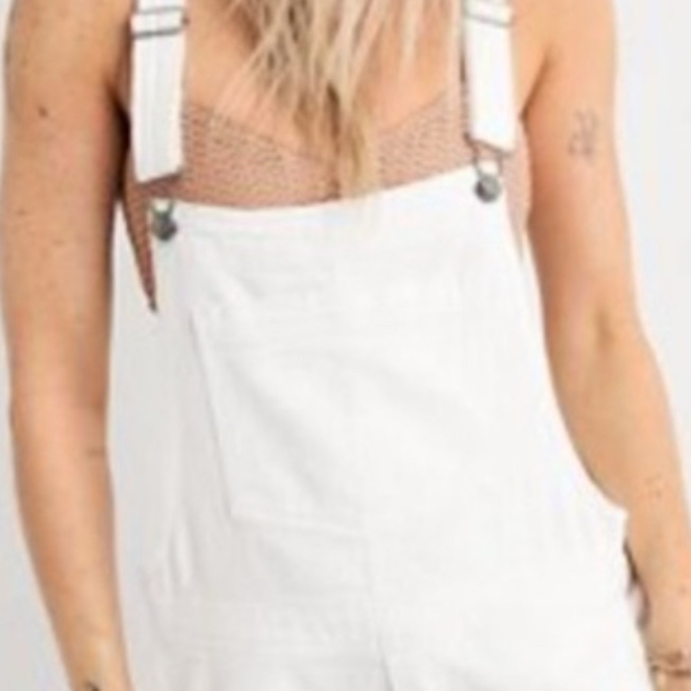 NWT Aerie Jean Romper - Picture 3 of 4